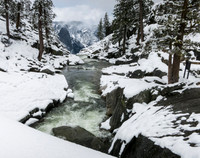 Yosemite Creek to top of Yosemite Falls