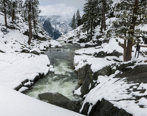 Yosemite Creek to top of Yosemite Falls